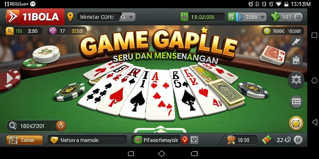 Tampilan gameplay 11BOLA yang seru dengan pemain yang aktif.