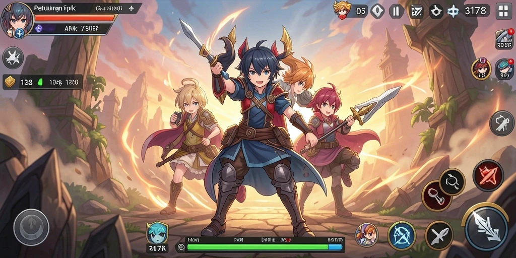 Tampilan gameplay menakjubkan dari game Anime 3178.