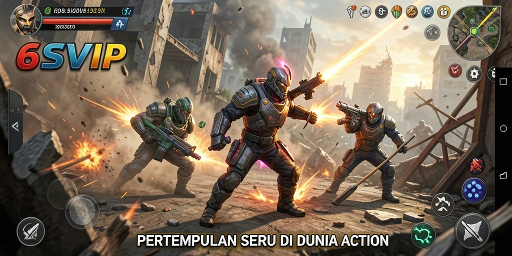 Screenshot gameplay seru dari 6SVIP yang menampilkan aksi intens.