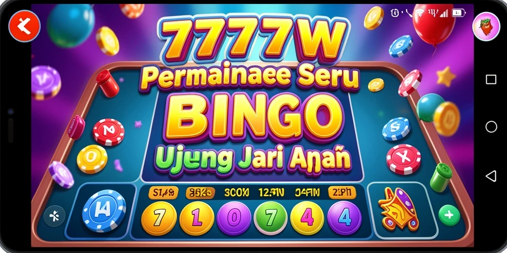 Tampilan gameplay seru dalam aplikasi Bingo 7777W.