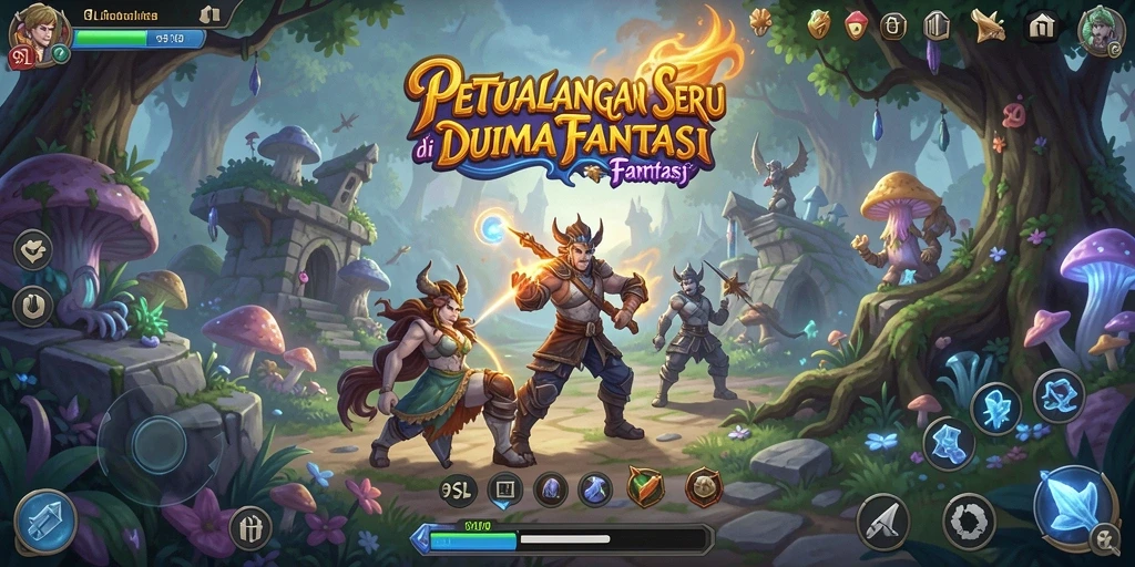 Screenshot gameplay 9SL menampilkan petualangan visual yang menakjubkan.
