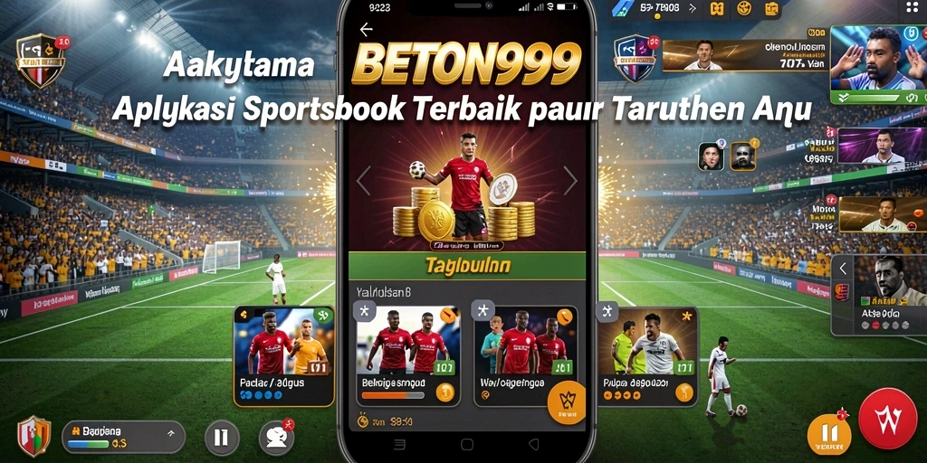 Tampilan gameplay sportsbook BETON999 dengan berbagai pilihan taruhan.