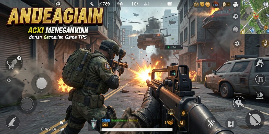 Tampilan gameplay seru penuh aksi di C789 dengan strategi tempur yang menarik.