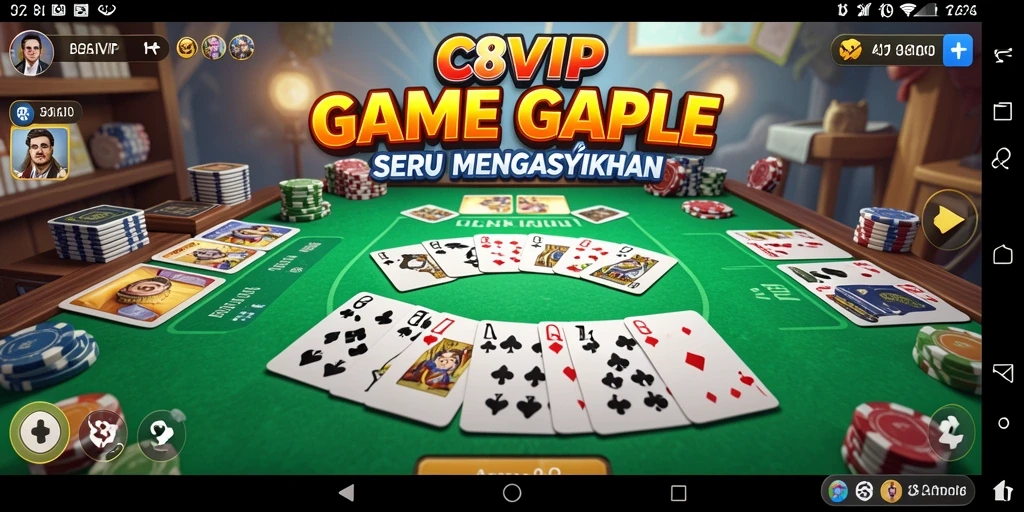 Screenshot gameplay Gaple yang menampilkan keseruan saat bermain.