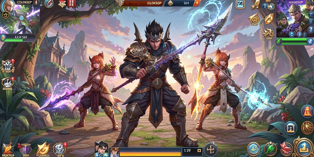 Tampilan gameplay menakjubkan dari COLOKSGP dalam dunia MMORPG.