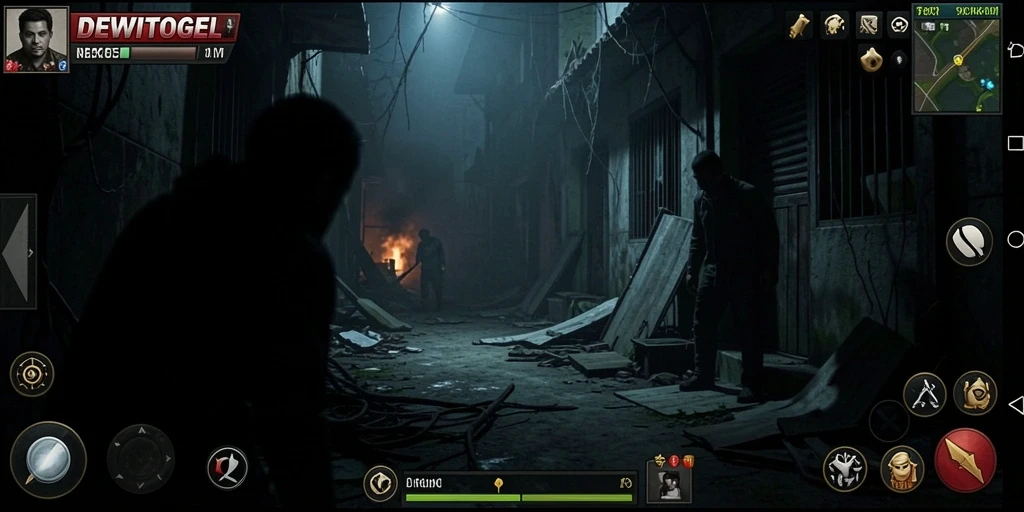 Gameplay DEWITOGEL yang mencekam dan menegangkan.