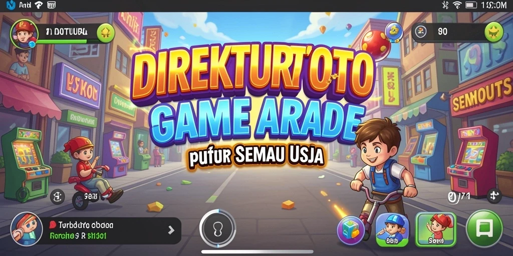 Screenshot gameplay DIREKTURTOTO yang menunjukkan keseruan permainan Arcade.