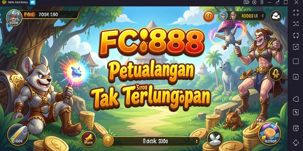 Tampilan gameplay FC888 yang memukau dan penuh aksi petualangan.