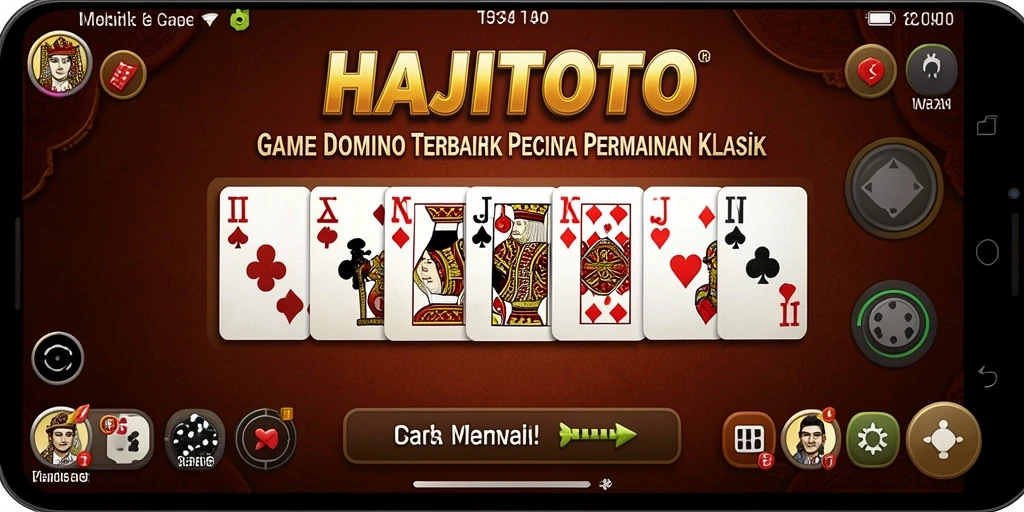 Screenshot gameplay HAJITOTO menunjukkan aksi seru dalam permainan Domino.