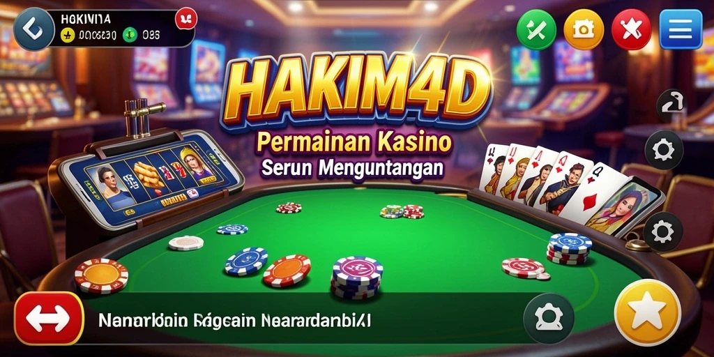 Screenshot gameplay HAKIM4D menampilkan suasana Kasino yang mendebarkan.