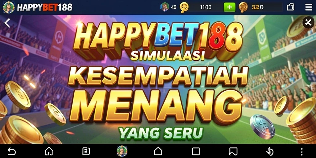 Screenshot utama HAPPYBET188 menunjukkan gameplay seru dalam simulasi yang menarik.