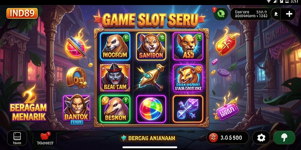 Tampilan gameplay seru dan interaktif di game Slot IND89.