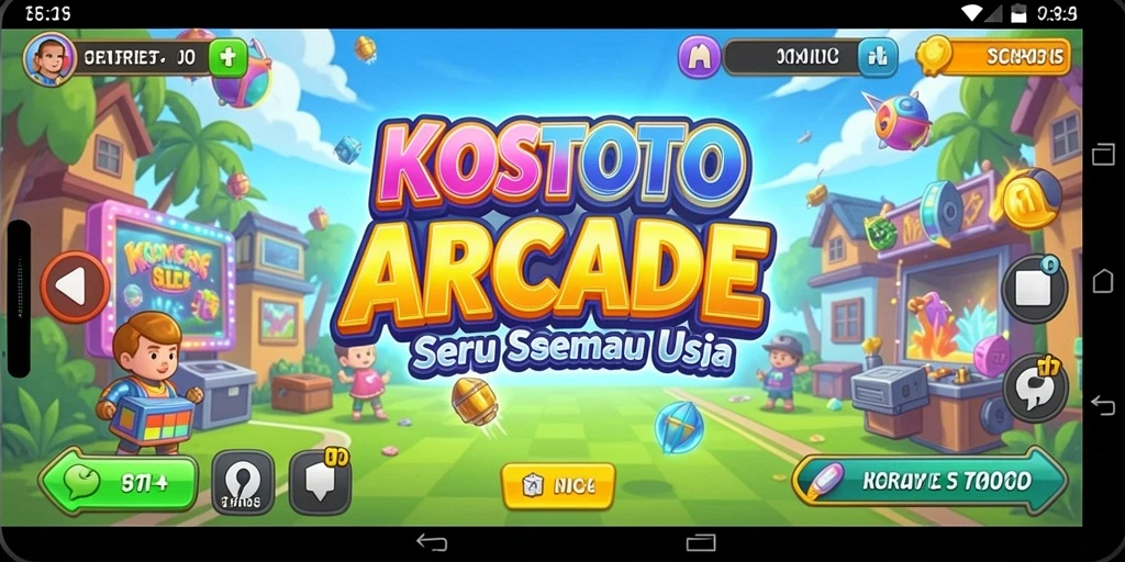 Tampilan gameplay seru KOSTOTO di level yang menantang.