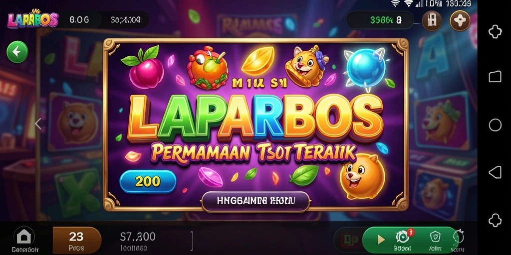 Screenshot LAPARBOS menampilkan grafik slot yang menarik dan gameplay yang seru.