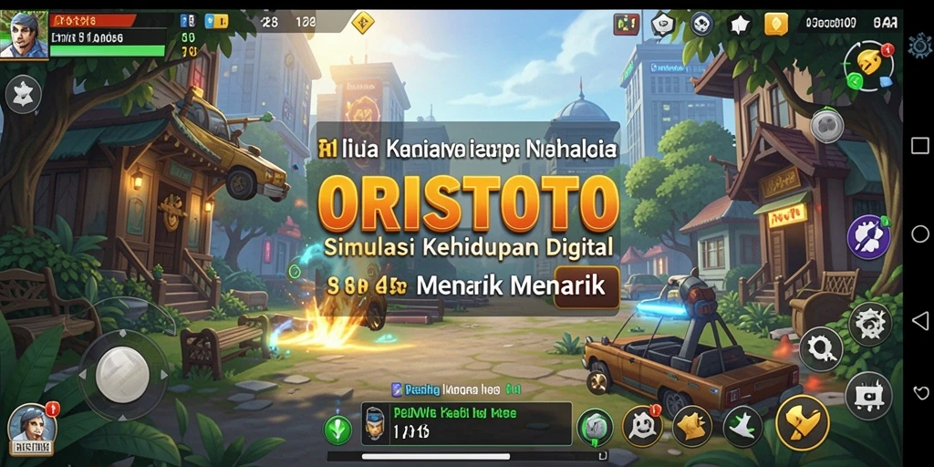 Gameplay ORISTOTO yang menarik dan interaktif dalam simulasi kehidupan.