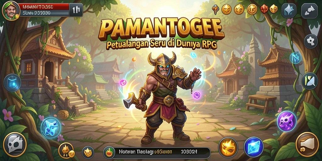 Tampilan gameplay menakjubkan di PAMANTOGEL dengan petualangan RPG seru.