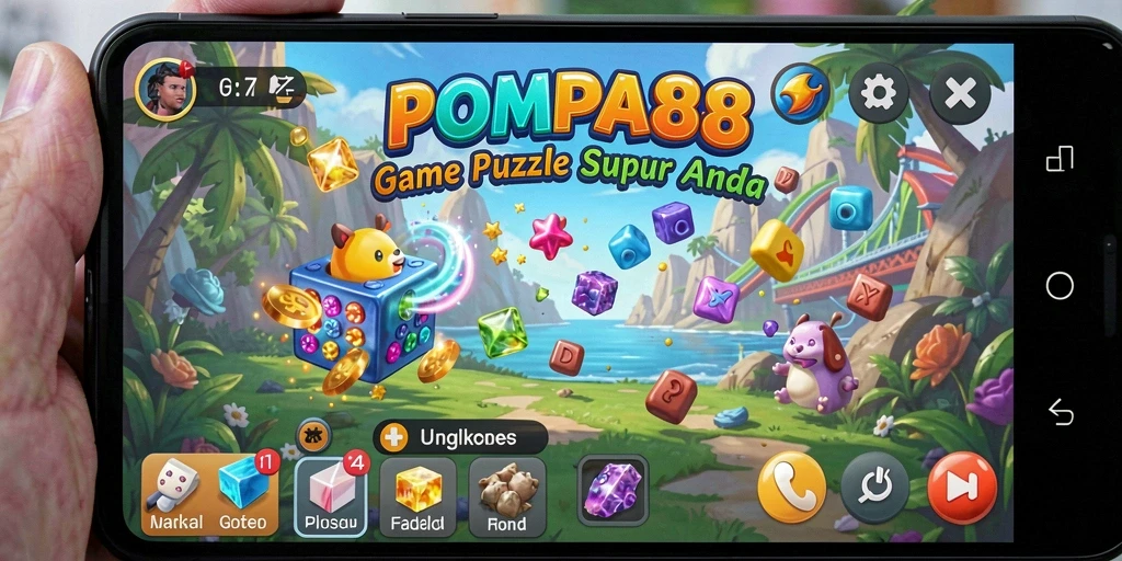 Tampilan gameplay menantang dari POMPA88 yang penuh teka-teki.