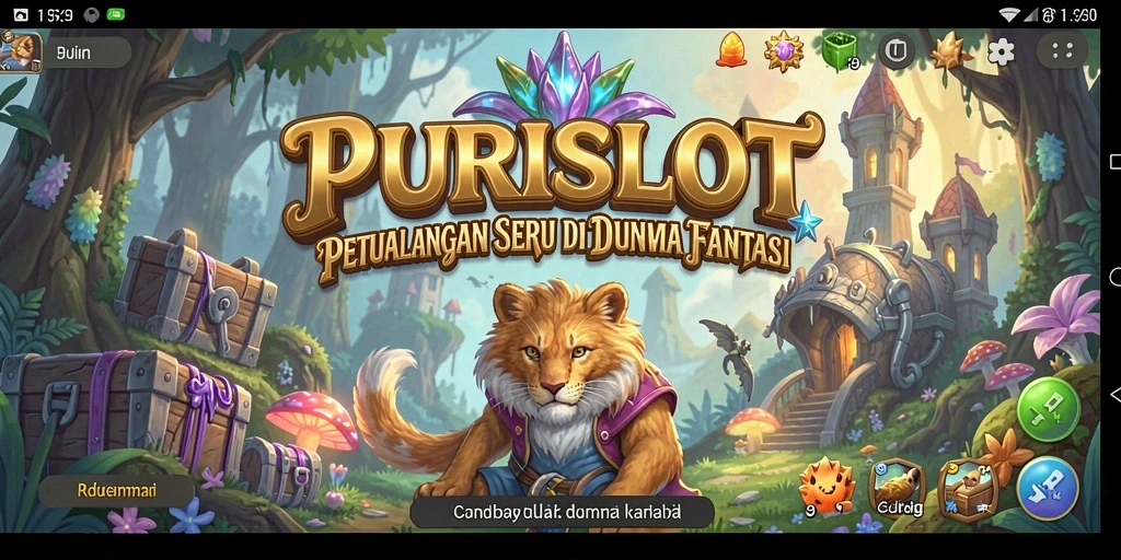 Screenshot permainan <strong>PURISLOT</strong> dengan aksi petualangan yang seru.
