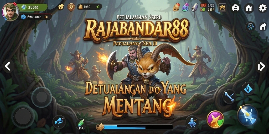 Screenshot utama menampilkan gameplay mendebarkan dari RAJABANDAR88.