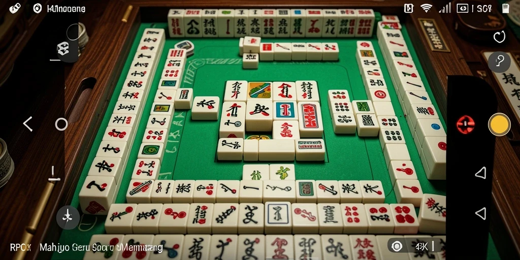 Screenshot RPOK menampilkan gameplay Mahjong yang menarik dan menantang.