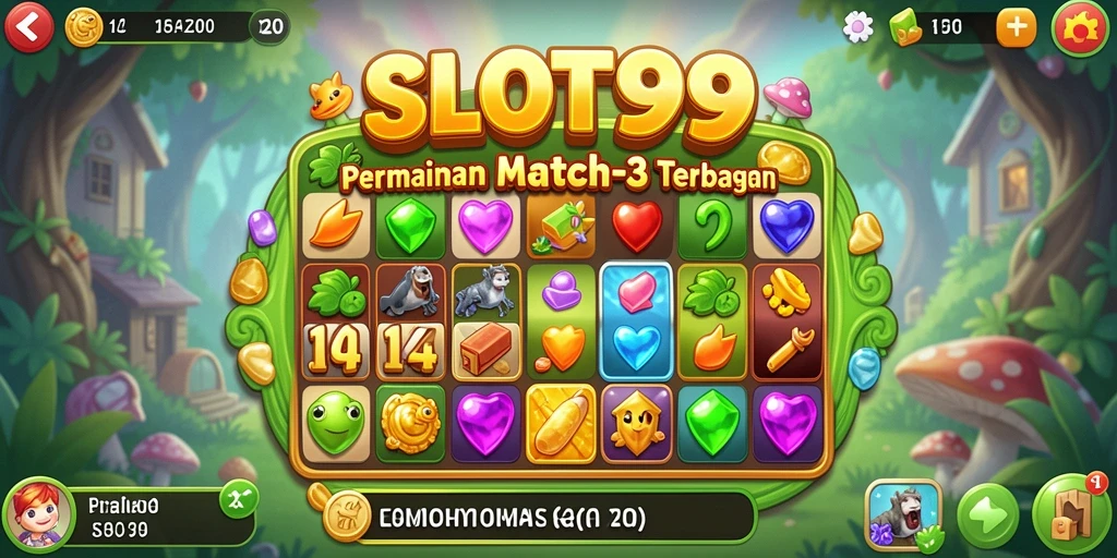 Tampilan gameplay menawan dari SLOT99 yang penuh warna.