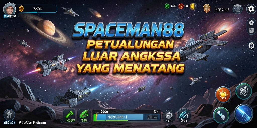 Tampilan gameplay SPACEMAN88 yang seru dan mendebarkan.