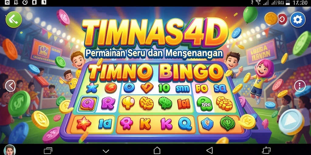 Tampilan gameplay Bingo yang seru dan interaktif di TIMNAS4D.