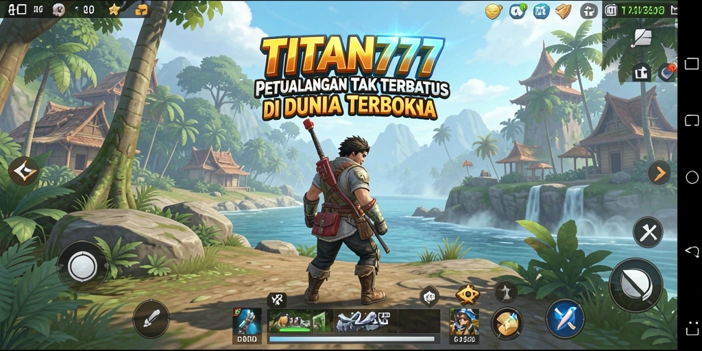 Screenshot <strong>TITAN777</strong> menampilkan petualangan epik di dunia terbuka.