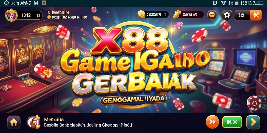 Tampilan gameplay X88 yang seru dan mendebarkan.
