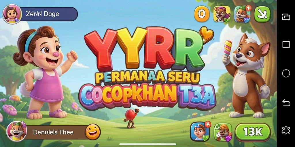 Tampilan menarik dari gameplay seru YYRR Match-3.